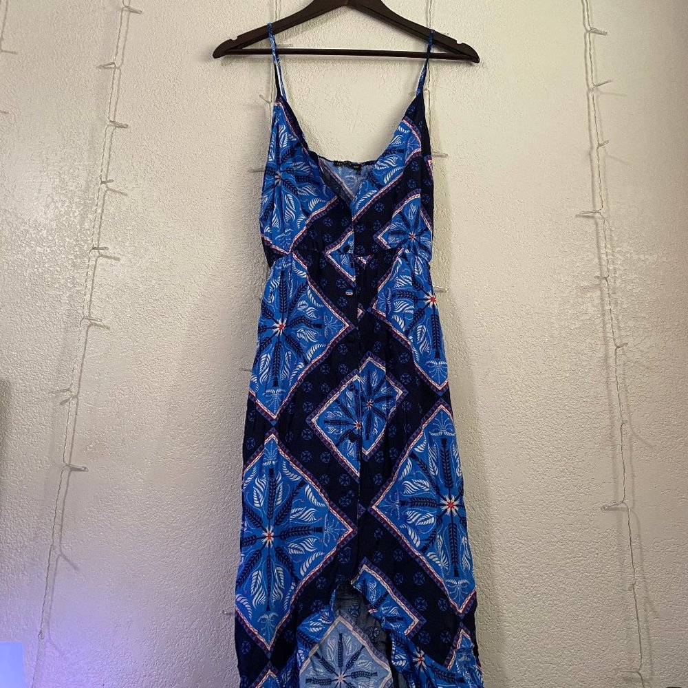 Cotton-On Hi-low dress blue sz. M